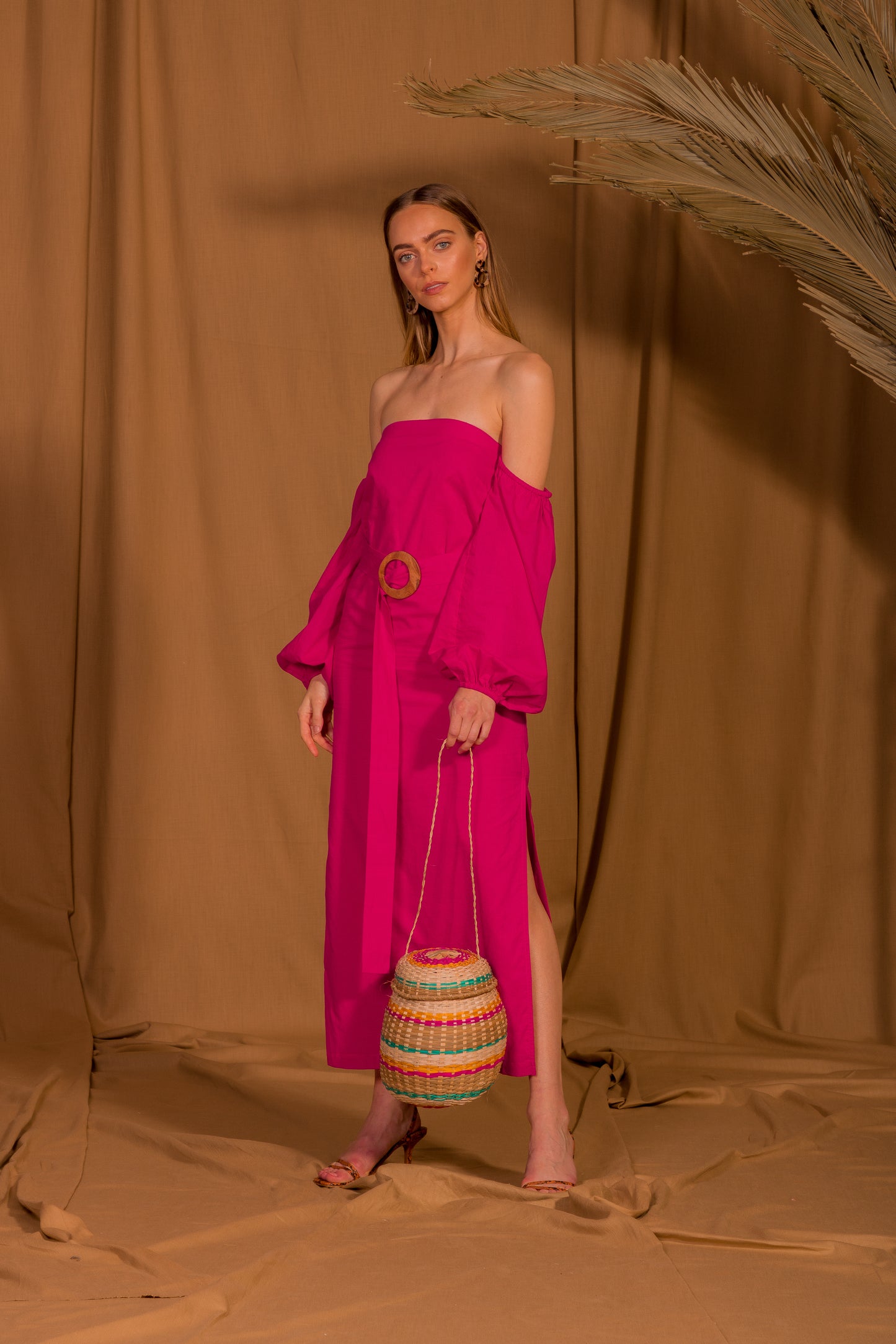 saint-mojavi - Jaipur Off the Shoulder Dress - SAÏNT MOJAVÏ -