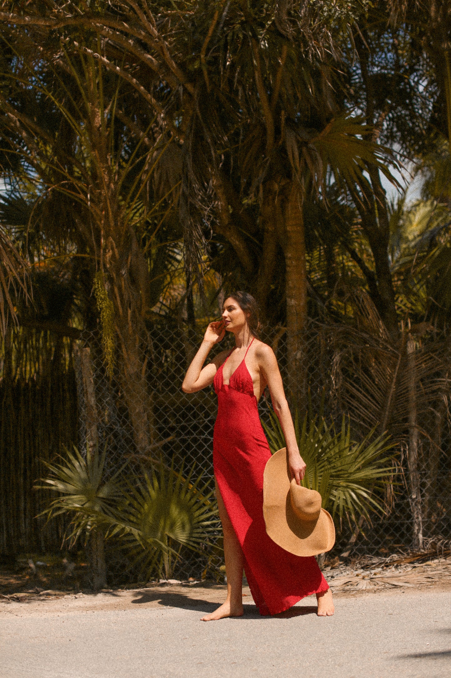 KALAHARI HALTER DRESS