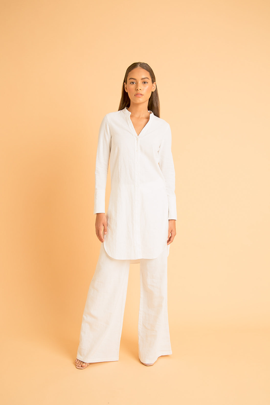 saint-mojavi - LINEN PALAZZO PANTS - SAÏNT MOJAVÏ -
