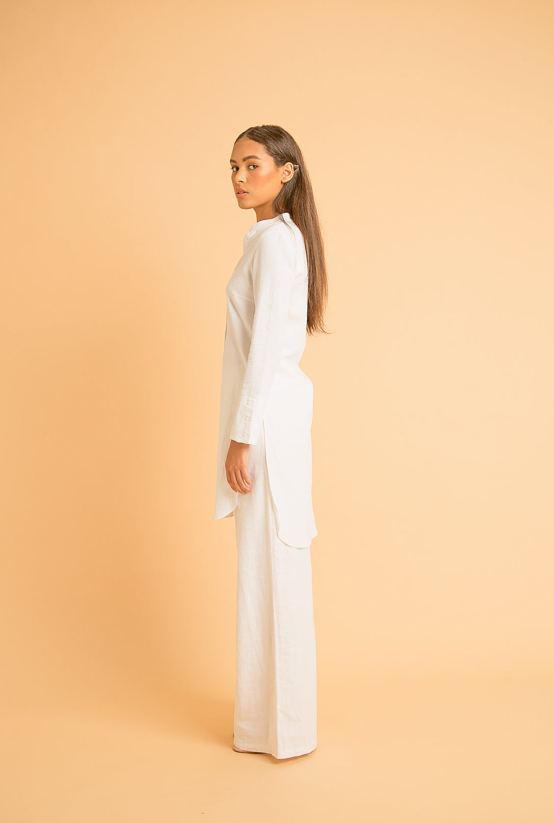saint-mojavi - LINEN PALAZZO PANTS - SAÏNT MOJAVÏ -