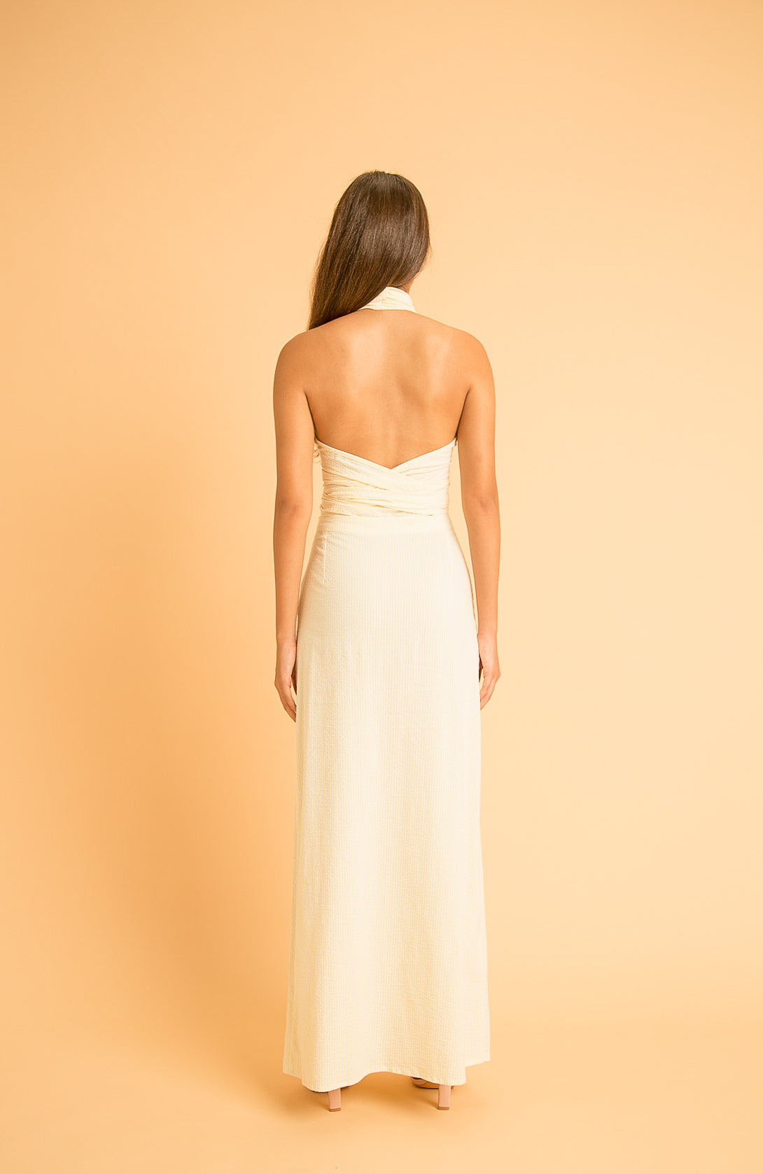 saint-mojavi - SEERSUCKER WRAP TOP - SAÏNT MOJAVÏ -