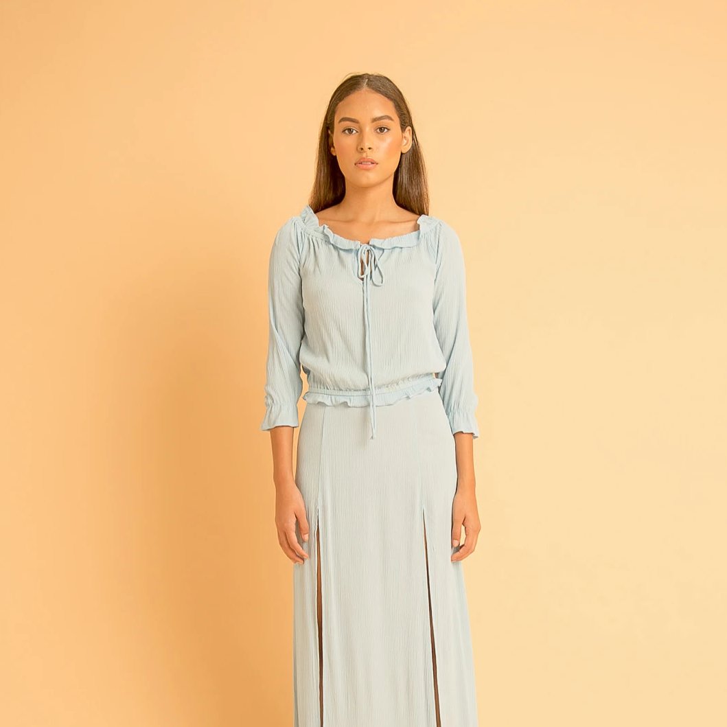 saint-mojavi - ARABIAN RUFFLE TOP - SAÏNT MOJAVÏ -