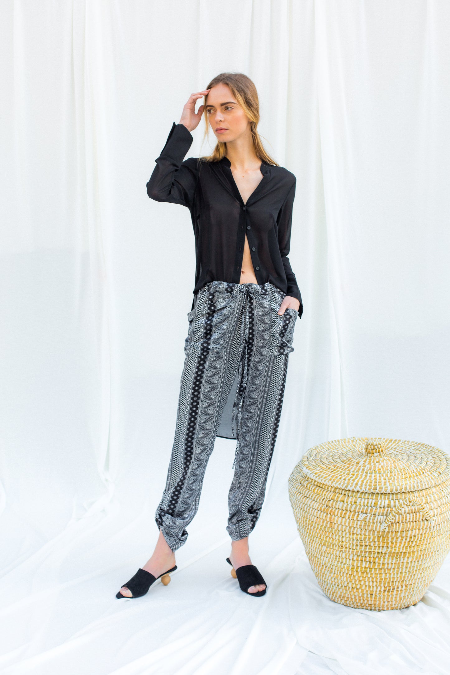 saint-mojavi - ATLAS CHIFFON TUNIC - SAÏNT MOJAVÏ -