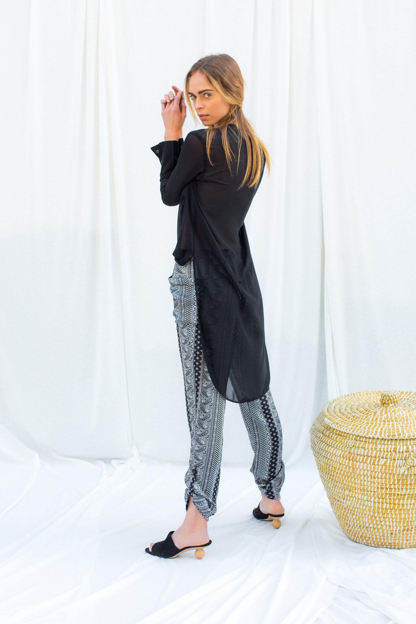 saint-mojavi - ATLAS CHIFFON TUNIC - SAÏNT MOJAVÏ -