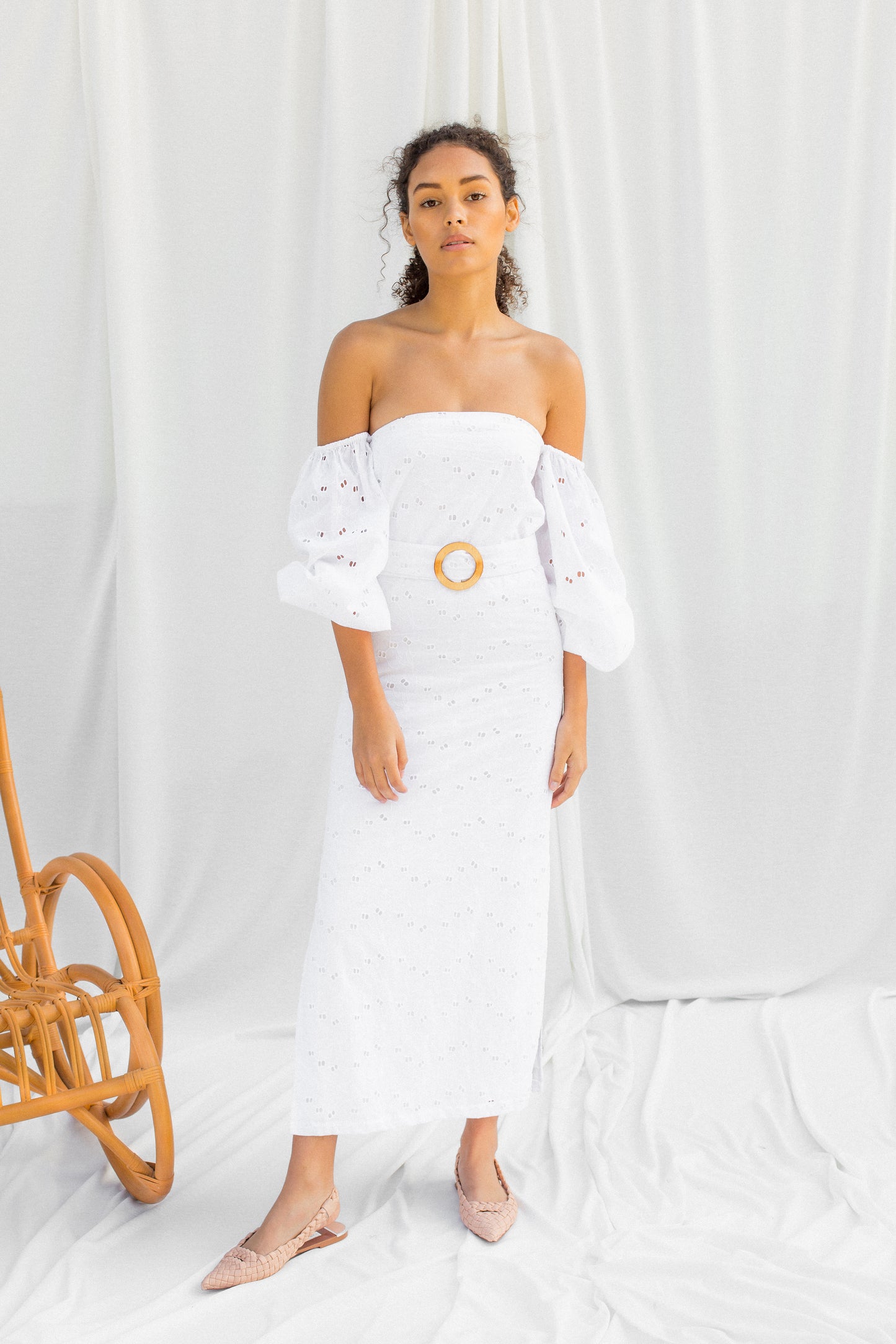 saint-mojavi - JAIPUR EYELET DRESS - SAÏNT MOJAVÏ -
