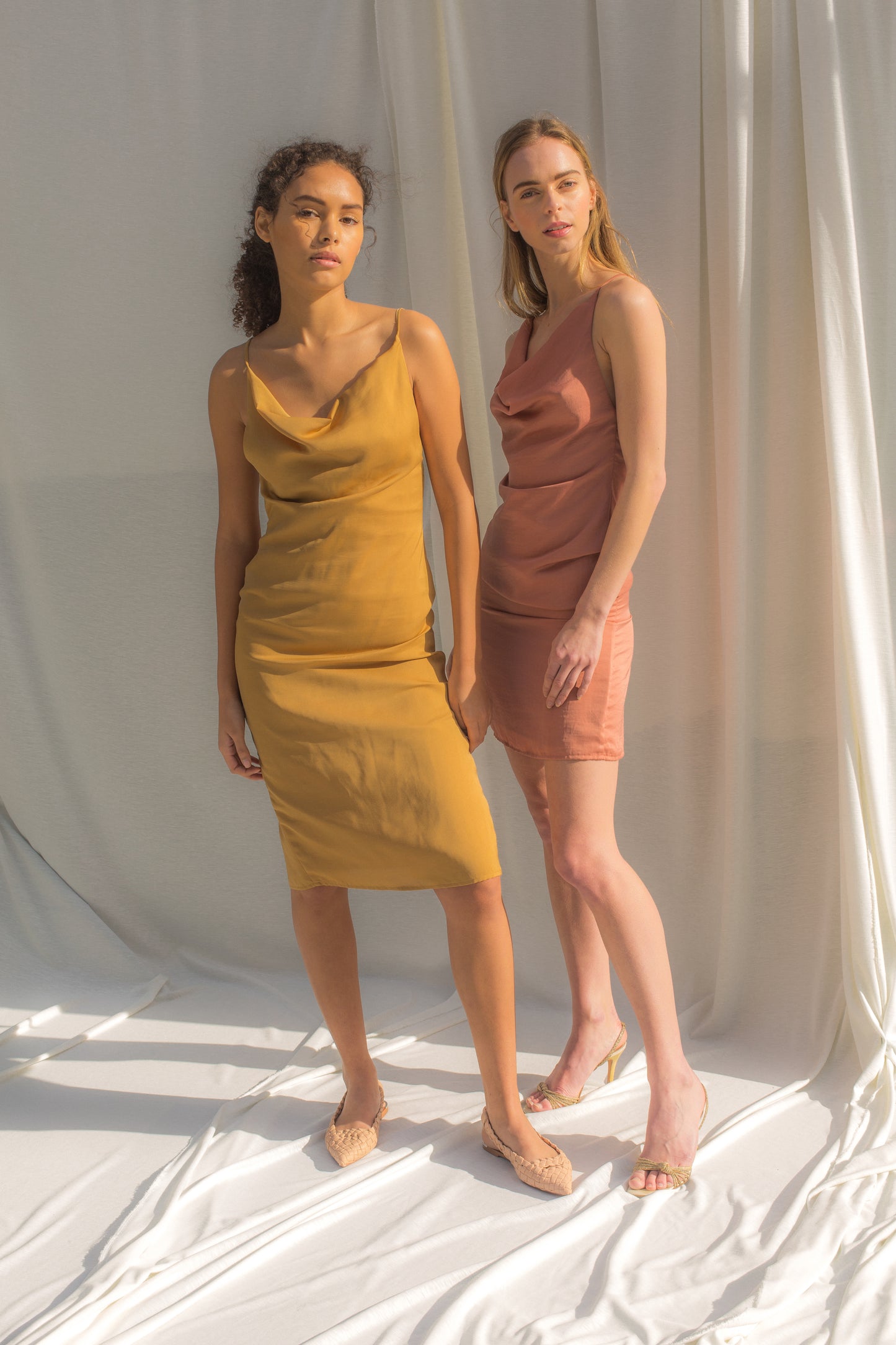 saint-mojavi - CAIRO DRAPE FRONT DRESS - SAÏNT MOJAVÏ -