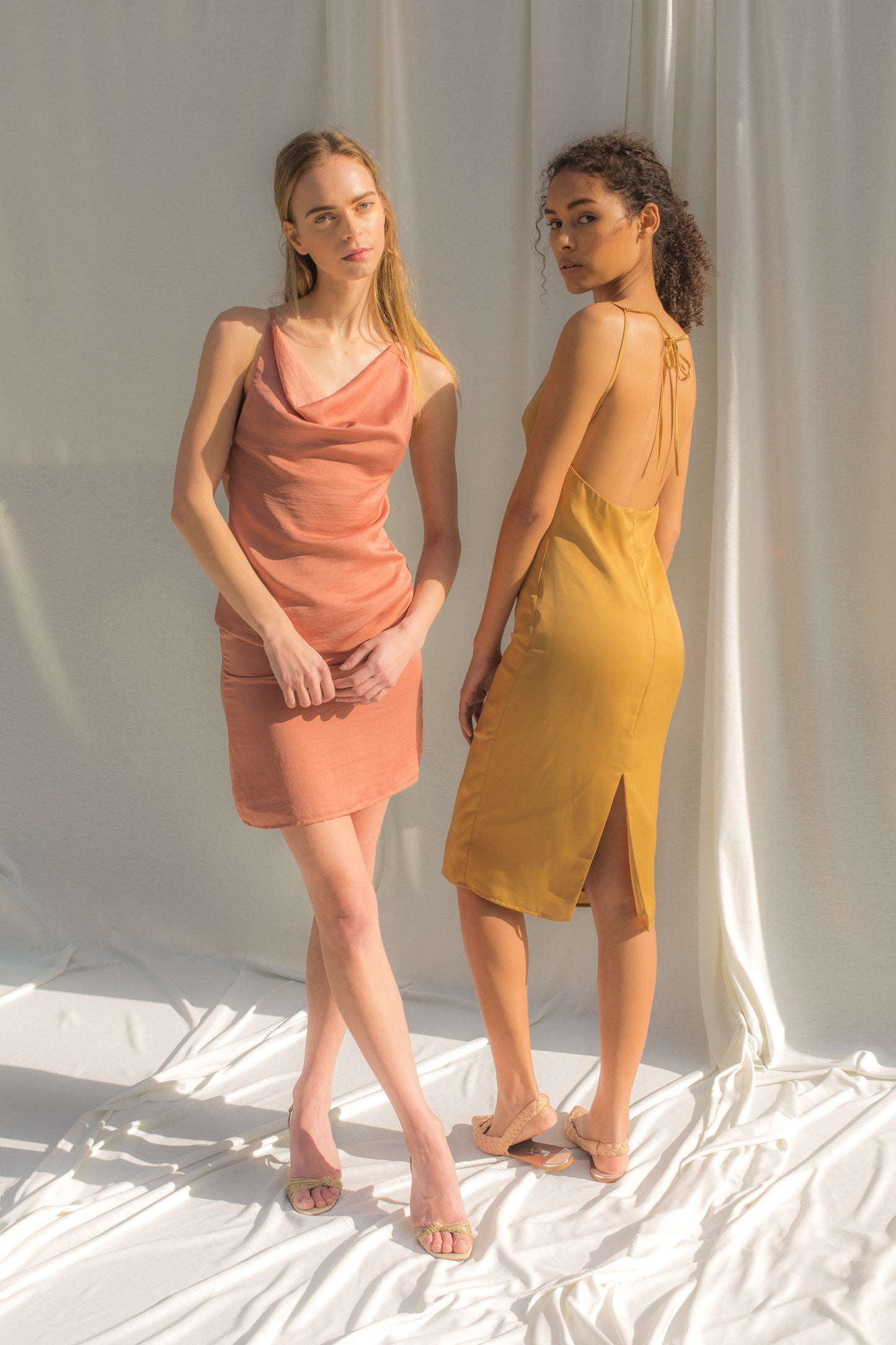 saint-mojavi - CAIRO DRAPE FRONT DRESS - SAÏNT MOJAVÏ -