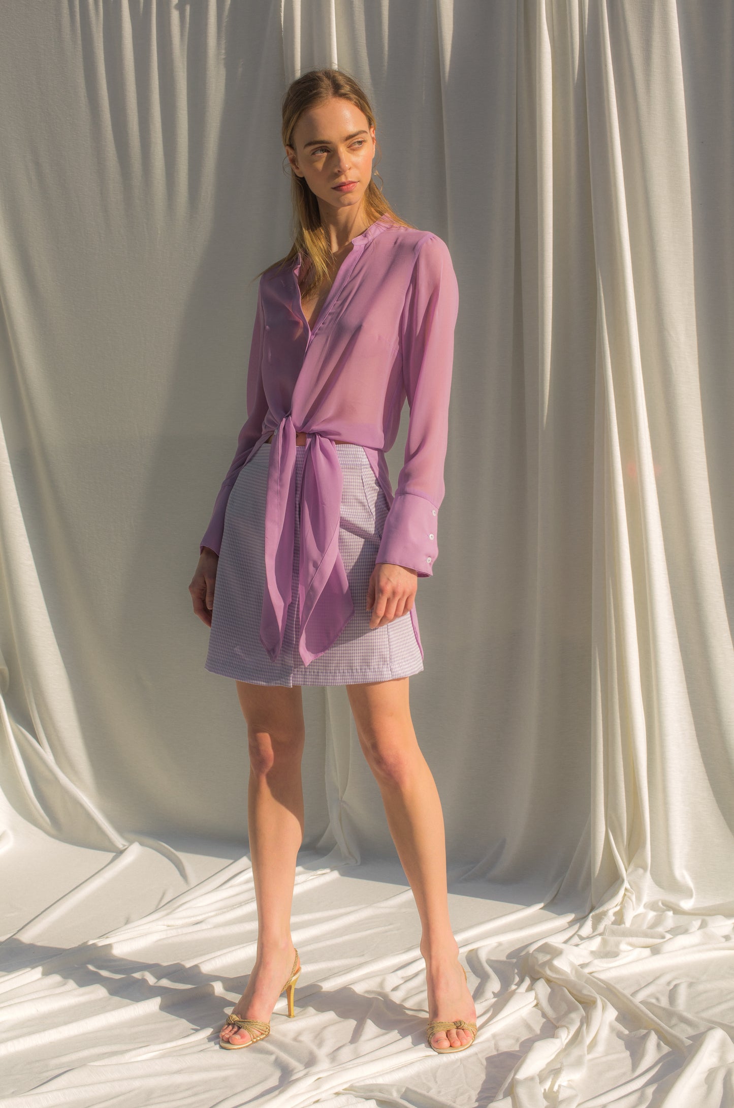 saint-mojavi - ATLAS CHIFFON TUNIC - SAÏNT MOJAVÏ -