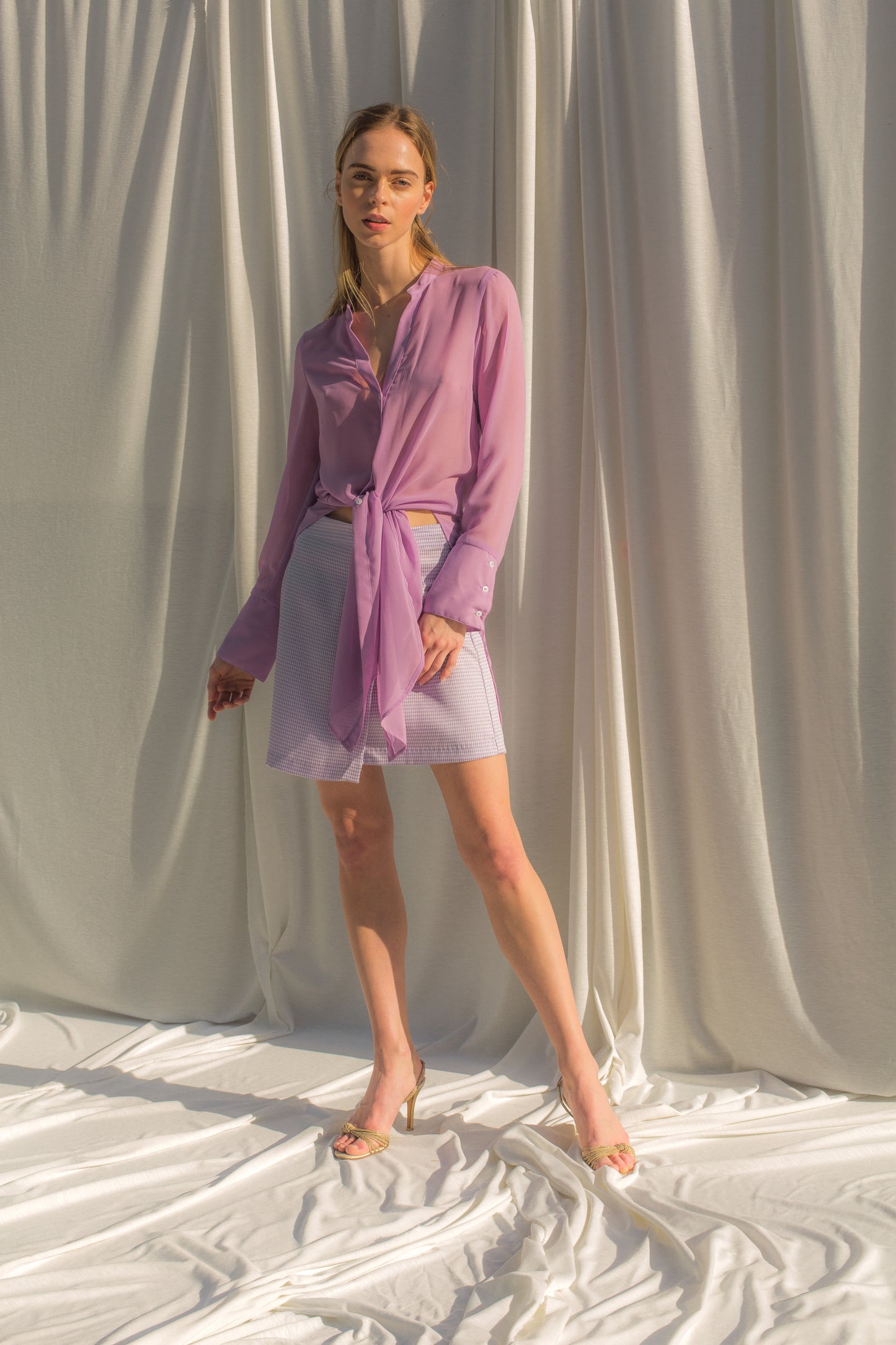 saint-mojavi - ATLAS CHIFFON TUNIC - SAÏNT MOJAVÏ -