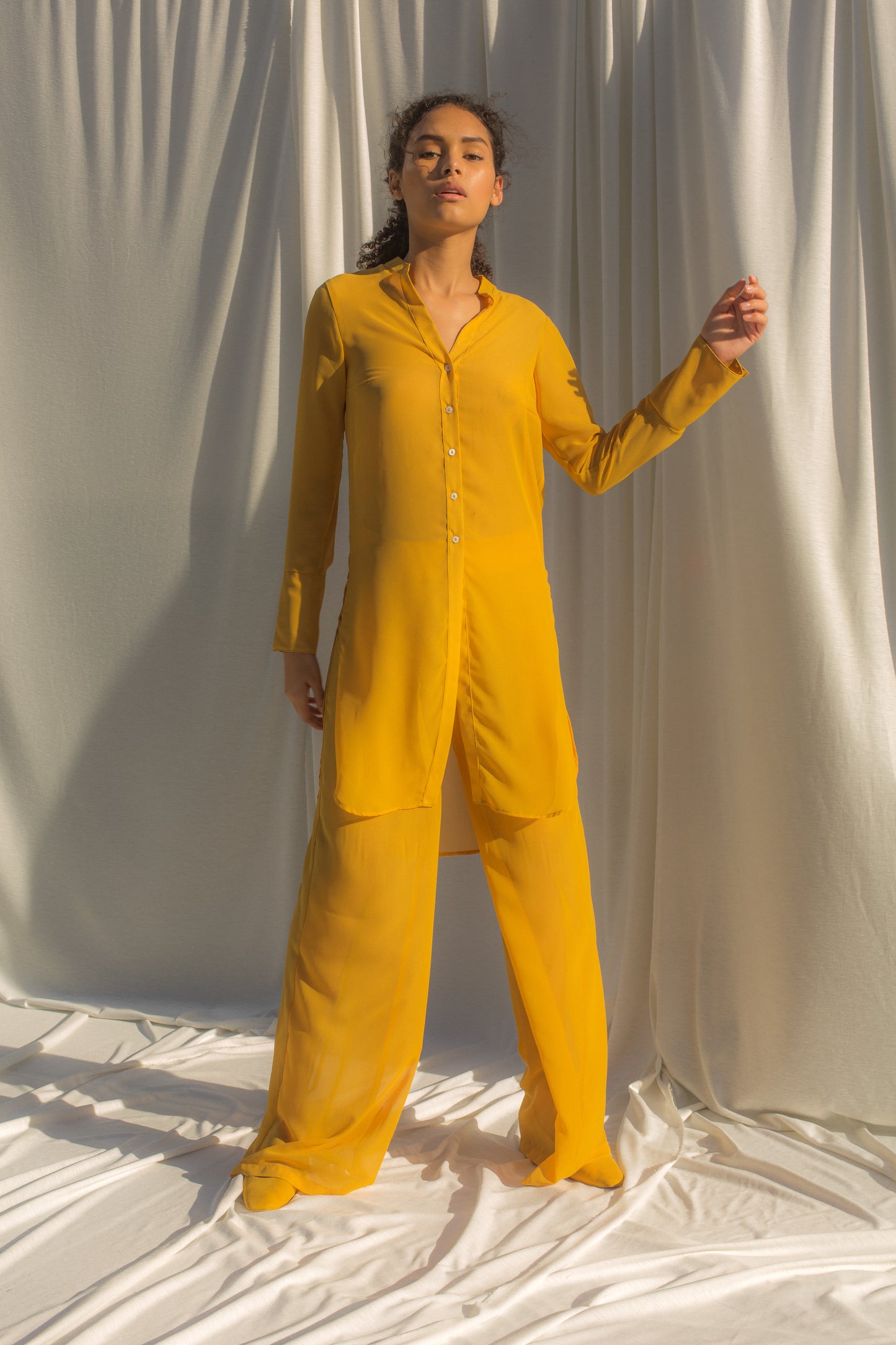 saint-mojavi - ATLAS CHIFFON TUNIC - SAÏNT MOJAVÏ -