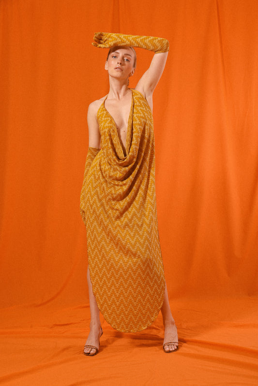 Drape Front Halter Top