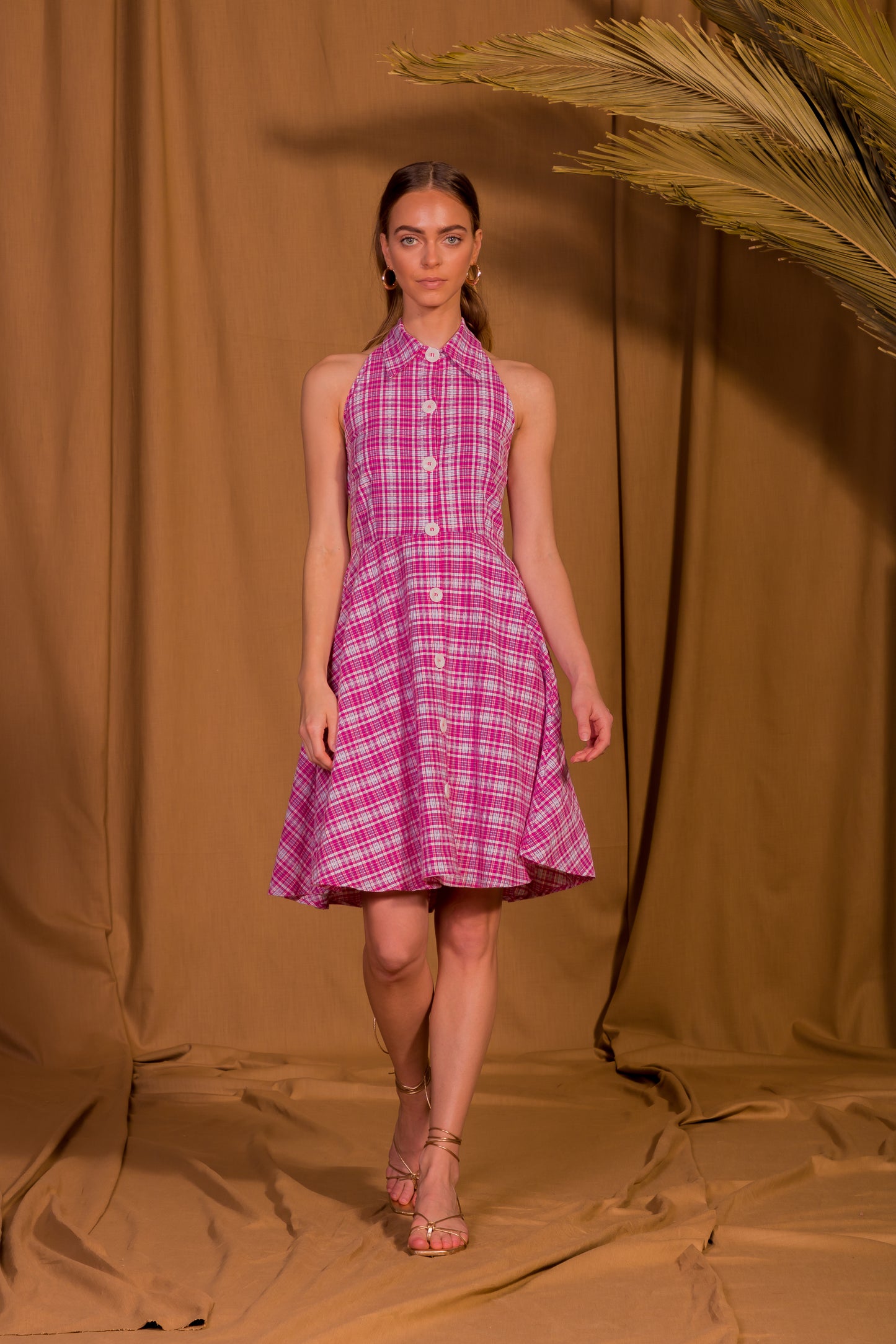saint-mojavi - Cartagena Collar Halter Dress - SAÏNT MOJAVÏ -