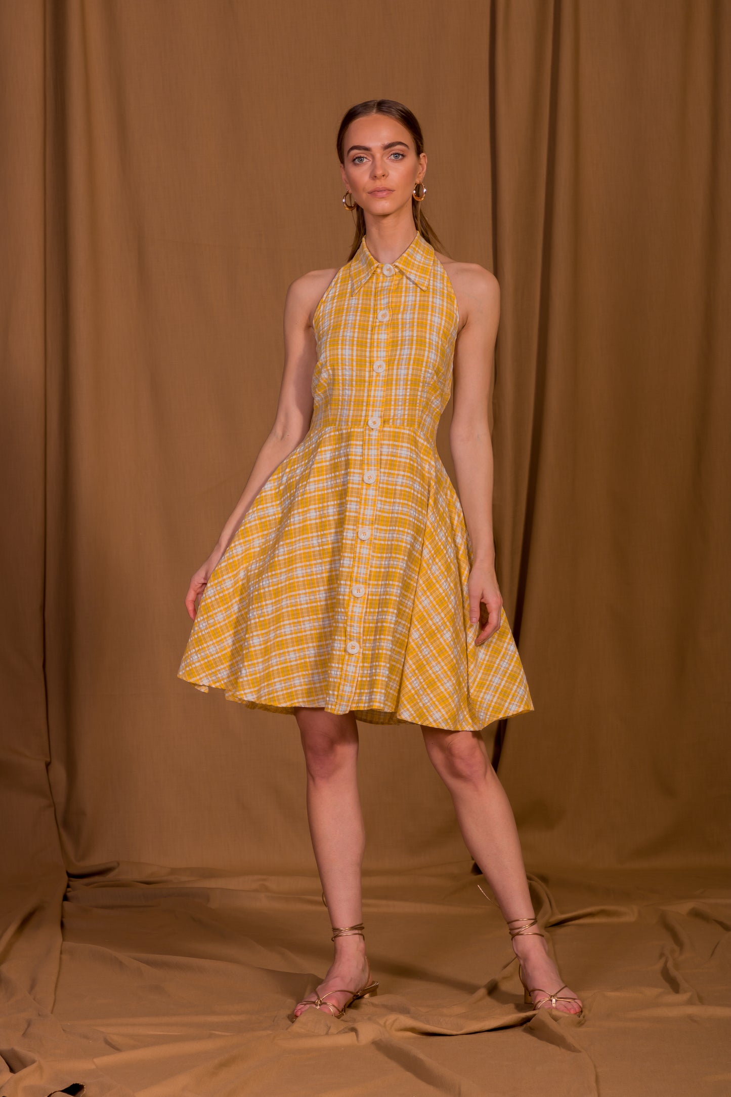 saint-mojavi - Cartagena Collar Halter Dress - SAÏNT MOJAVÏ -