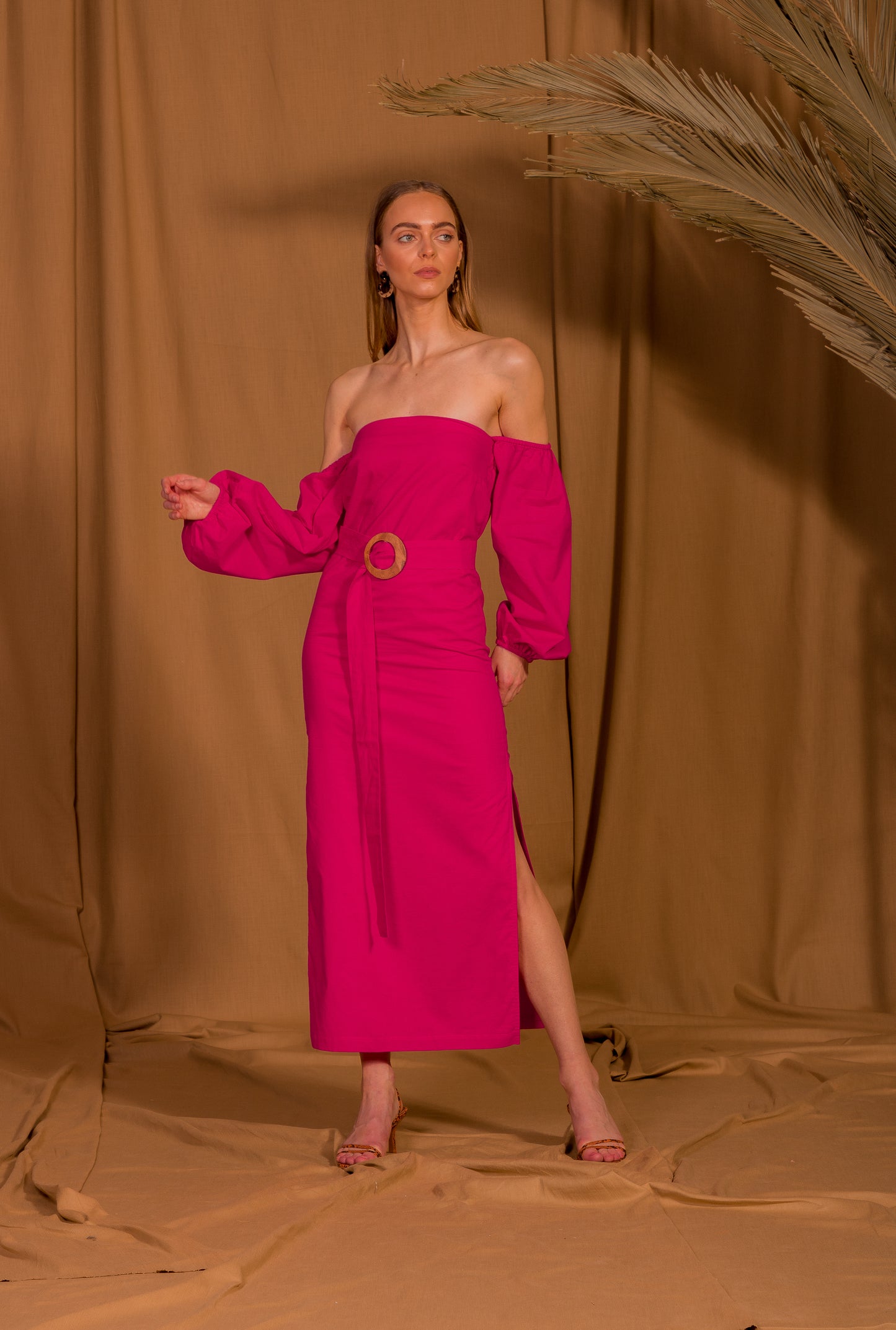 saint-mojavi - Jaipur Off the Shoulder Dress - SAÏNT MOJAVÏ -