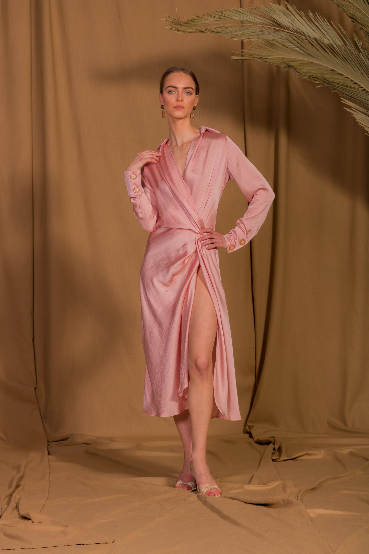 saint-mojavi - Maharaja Wrap Dress - SAÏNT MOJAVÏ -
