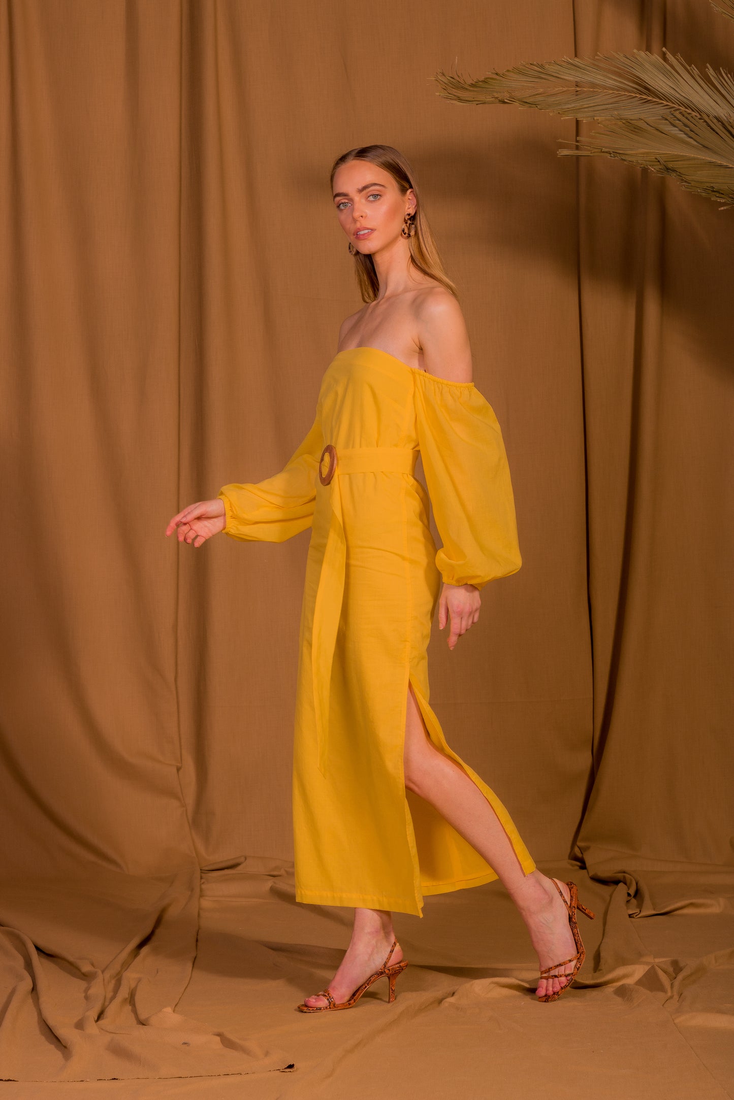 saint-mojavi - Jaipur Off the Shoulder Dress - SAÏNT MOJAVÏ -