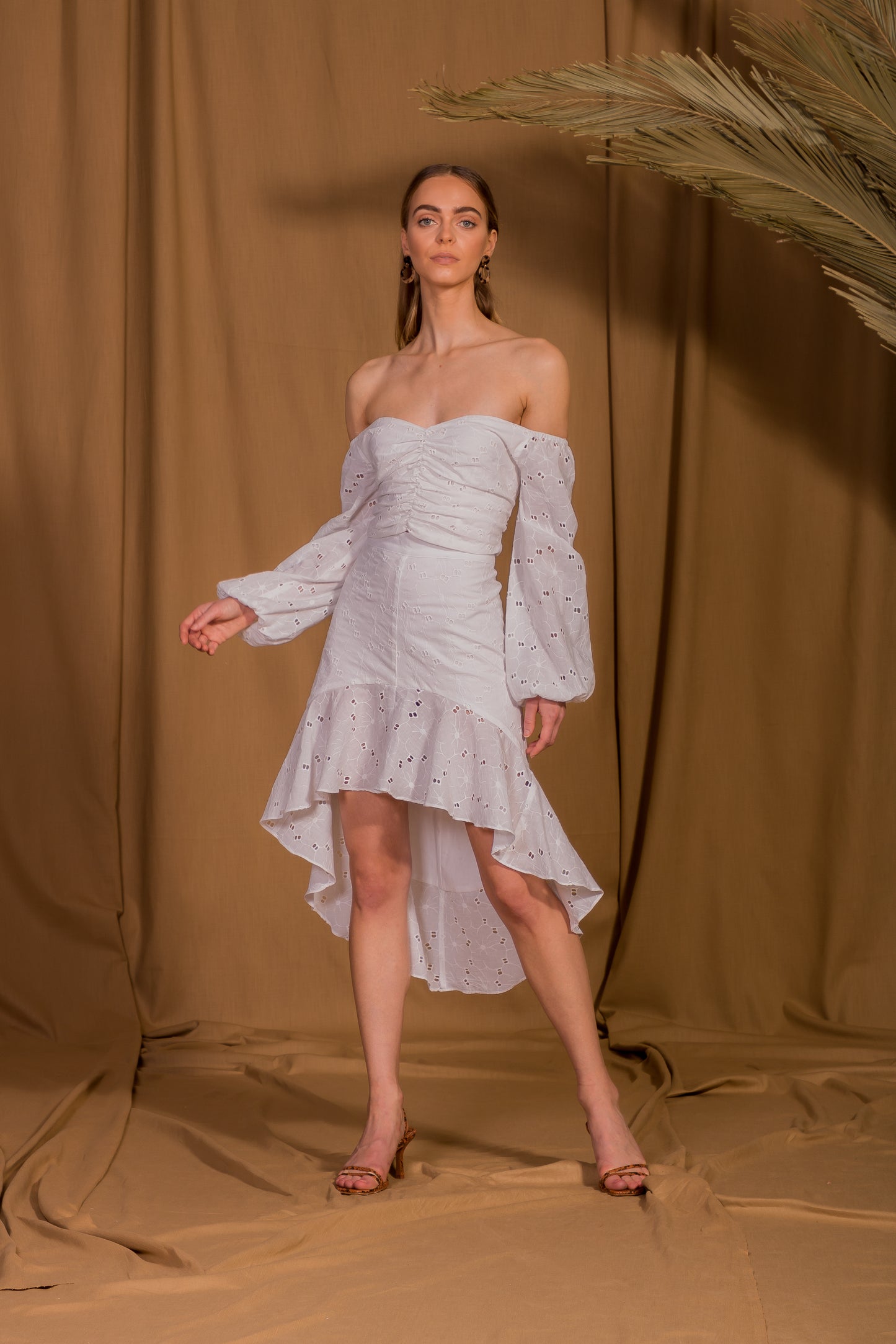 saint-mojavi - La Flamenco Eyelet Ruffle Skirt - SAÏNT MOJAVÏ -