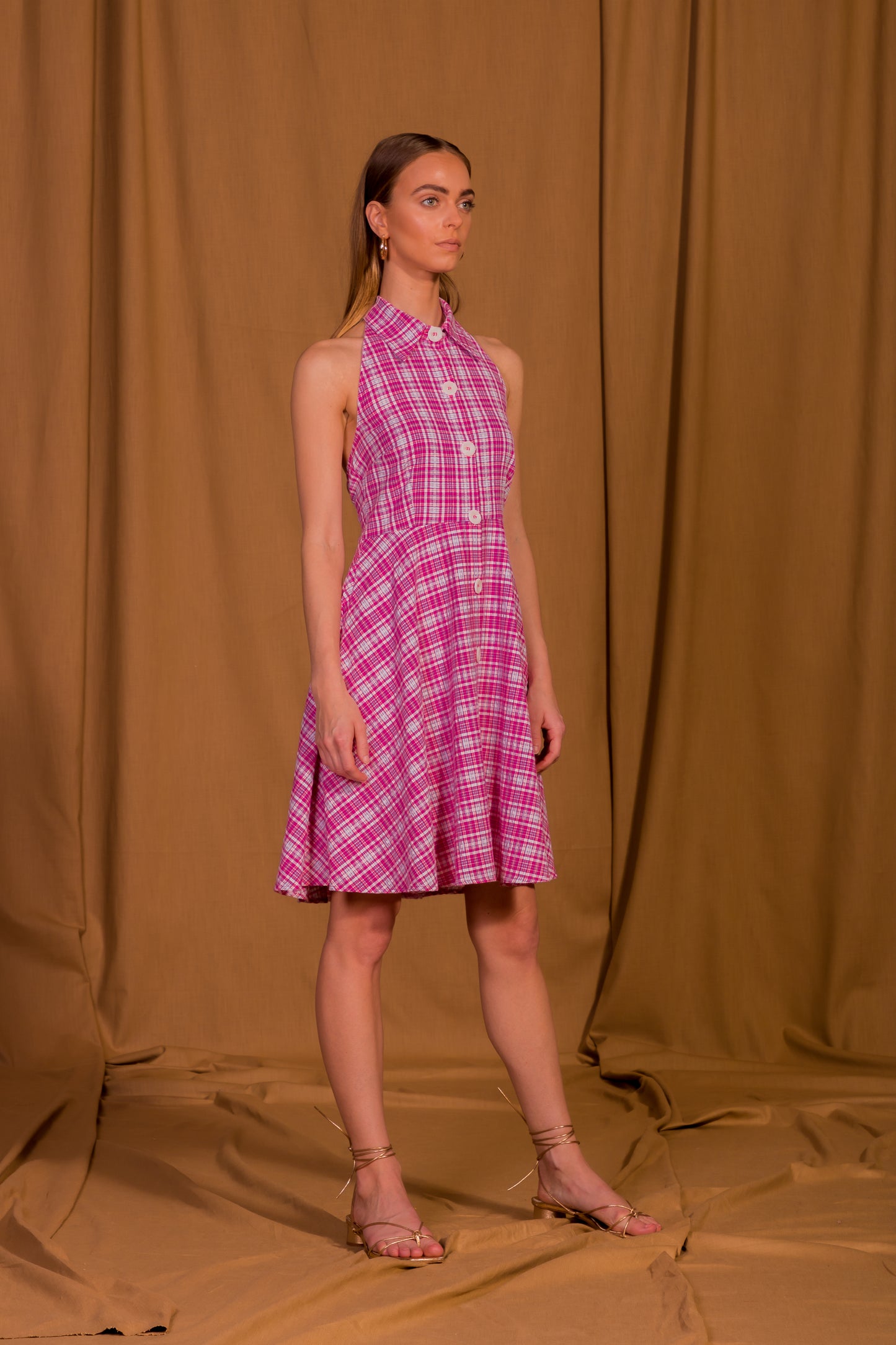 saint-mojavi - Cartagena Collar Halter Dress - SAÏNT MOJAVÏ -