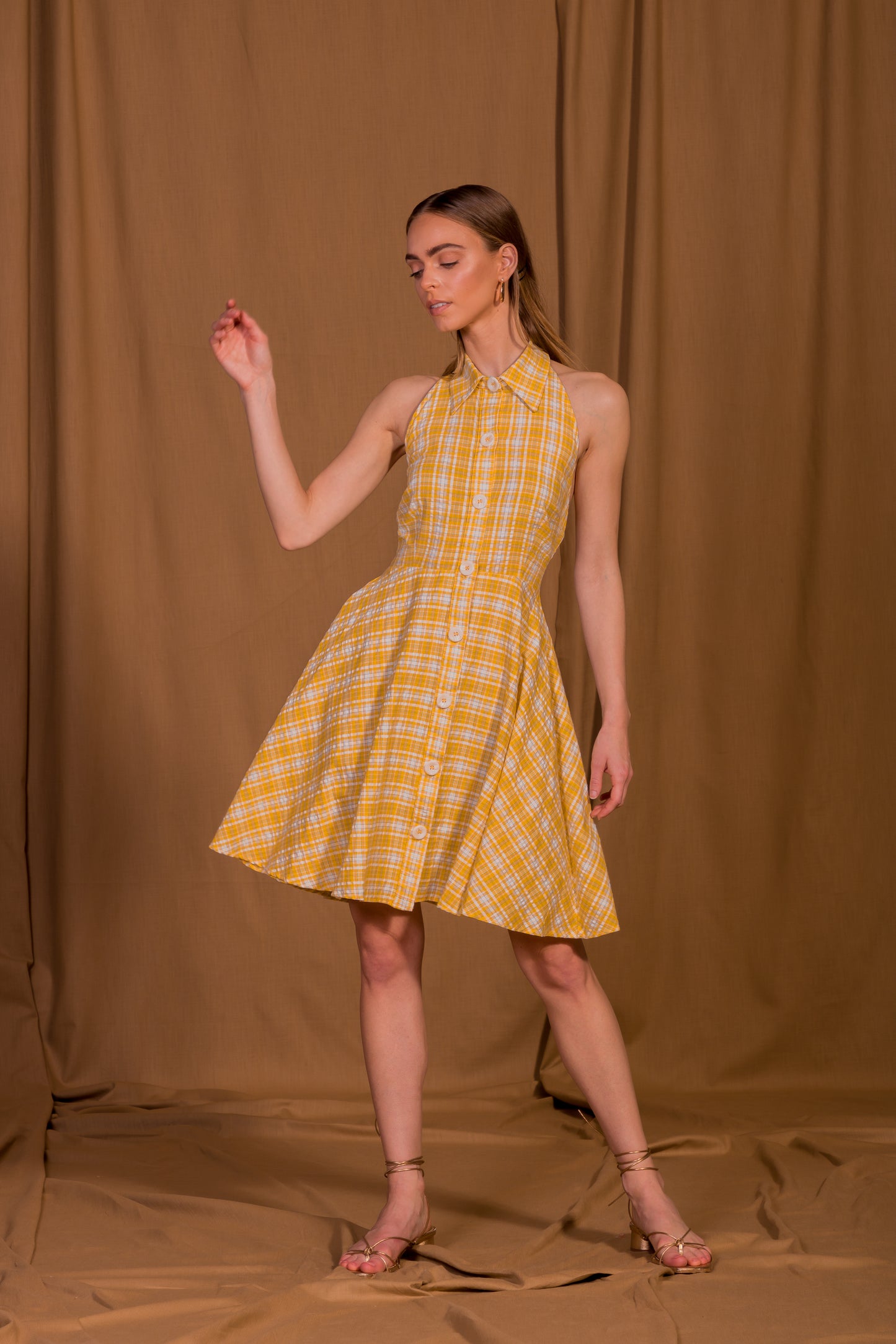 saint-mojavi - Cartagena Collar Halter Dress - SAÏNT MOJAVÏ -