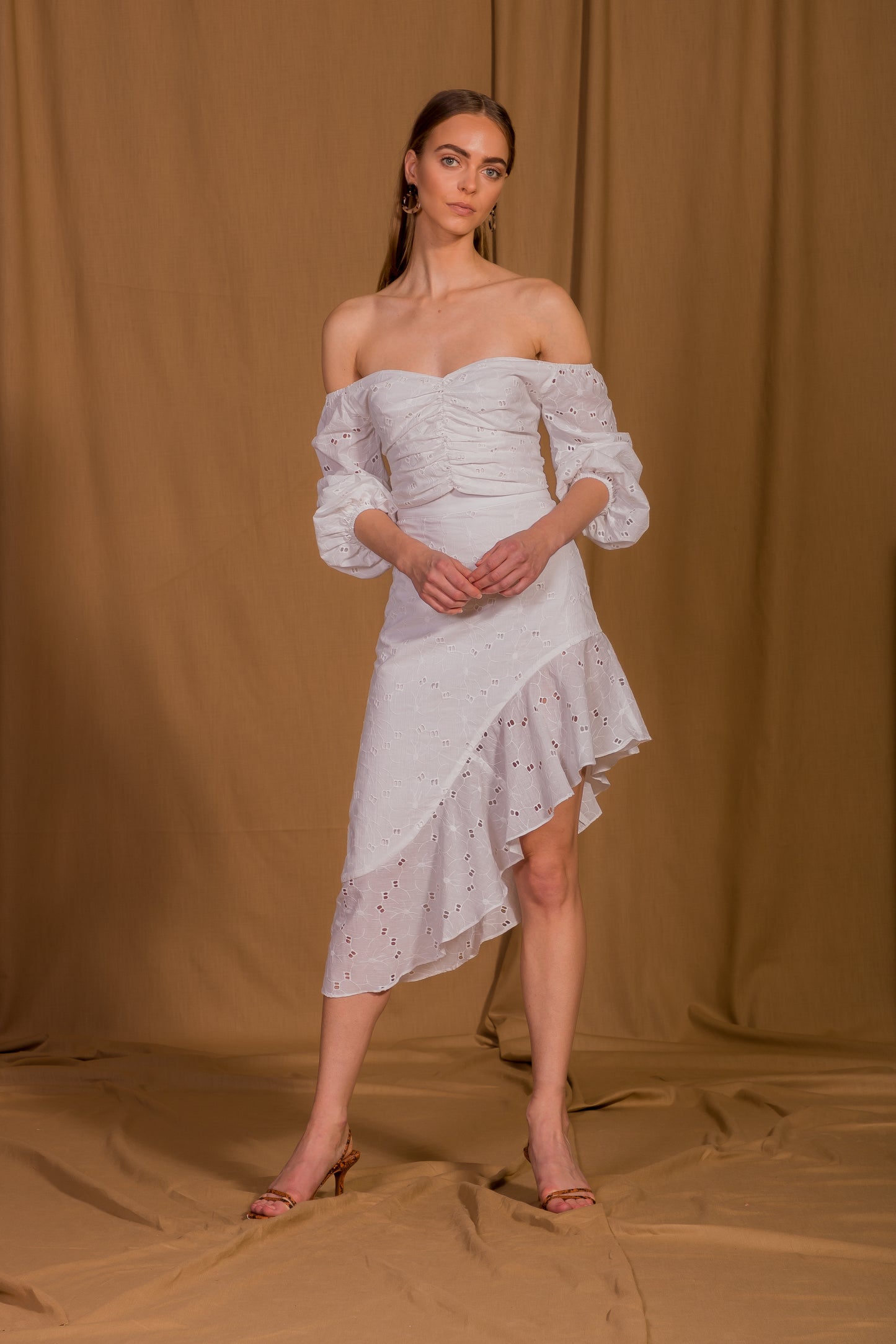 saint-mojavi - La Flamenco Eyelet Ruffle Skirt - SAÏNT MOJAVÏ -