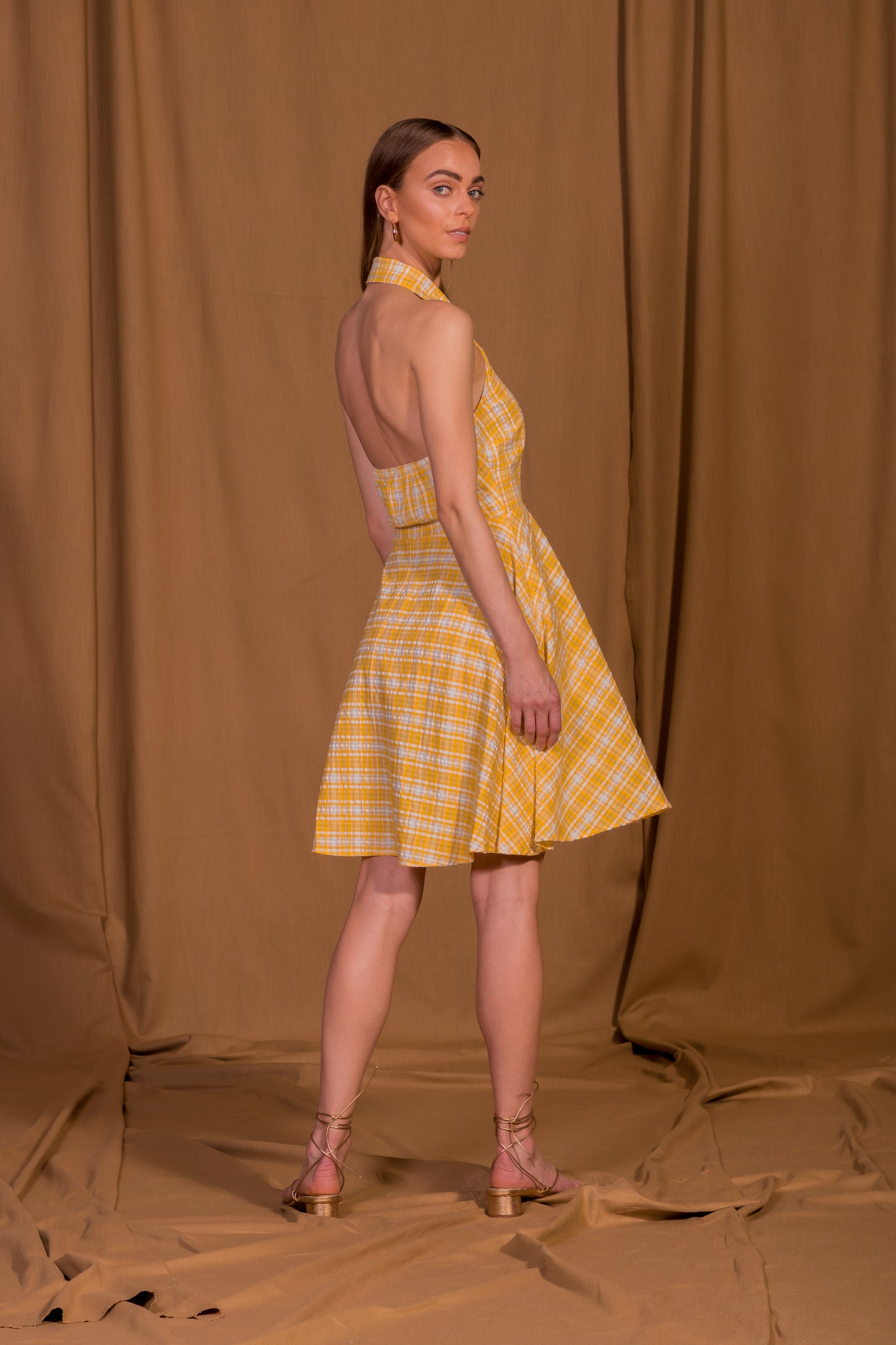 saint-mojavi - Cartagena Collar Halter Dress - SAÏNT MOJAVÏ -