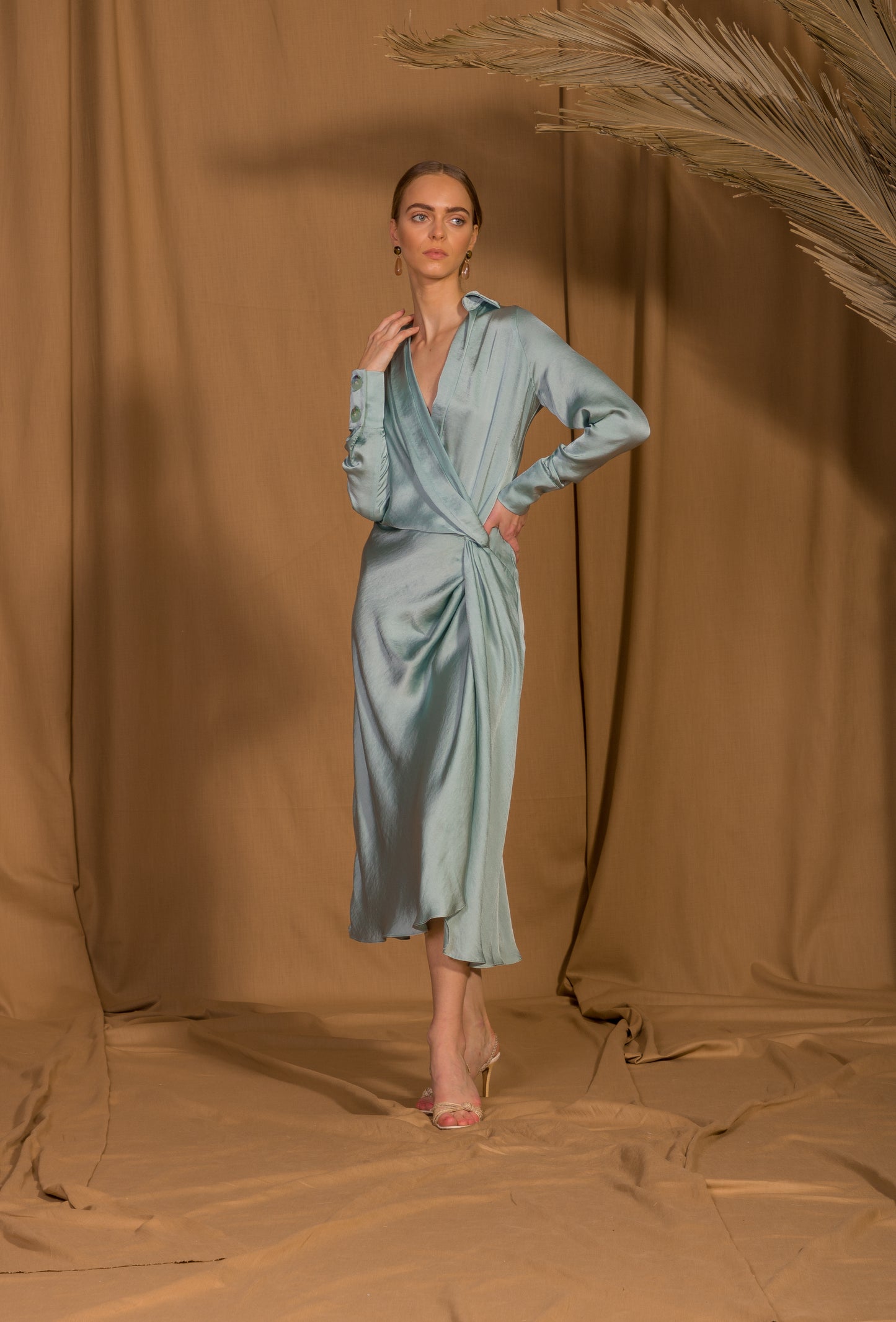 saint-mojavi - Maharaja Wrap Dress - SAÏNT MOJAVÏ -