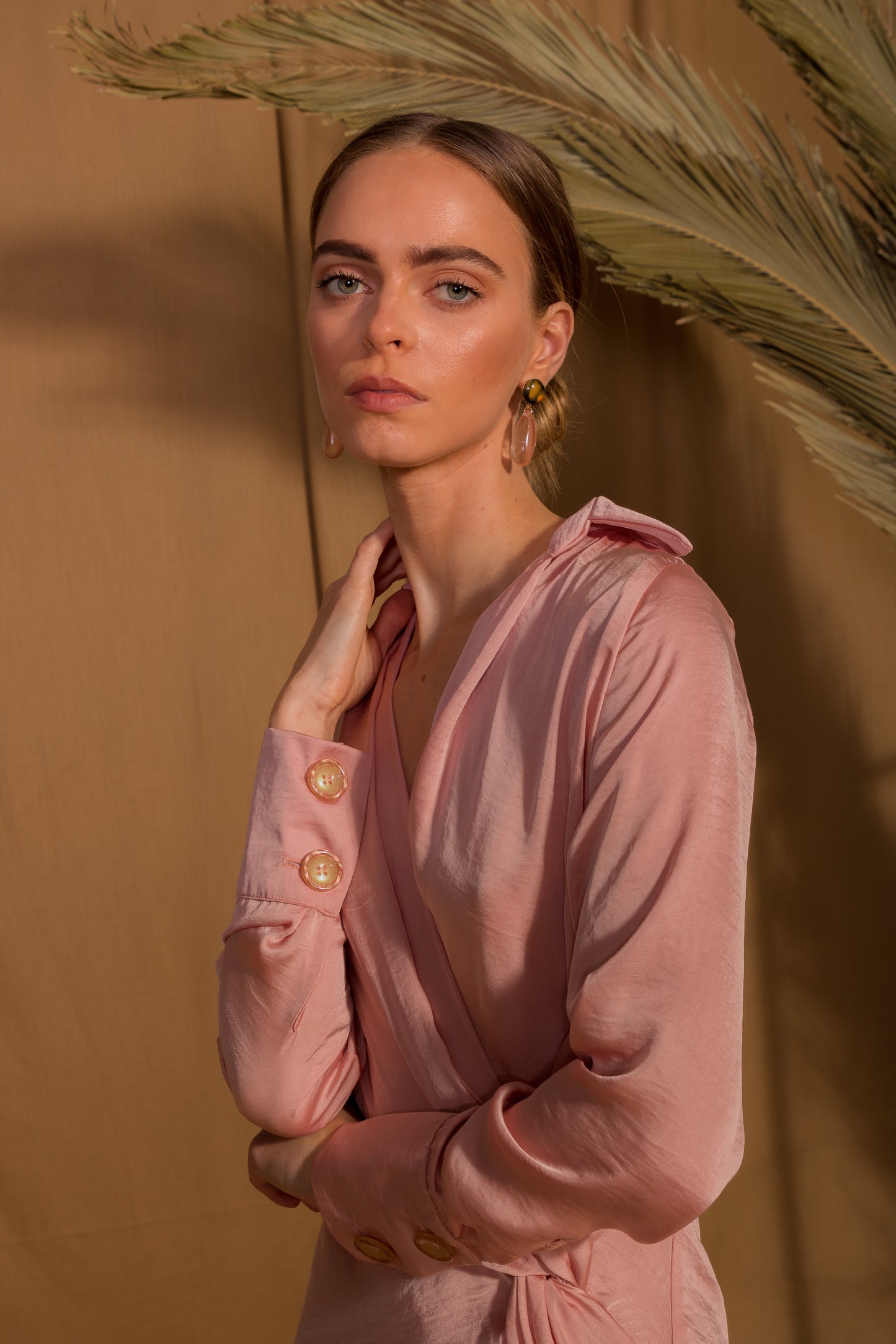 saint-mojavi - Maharaja Wrap Dress - SAÏNT MOJAVÏ -