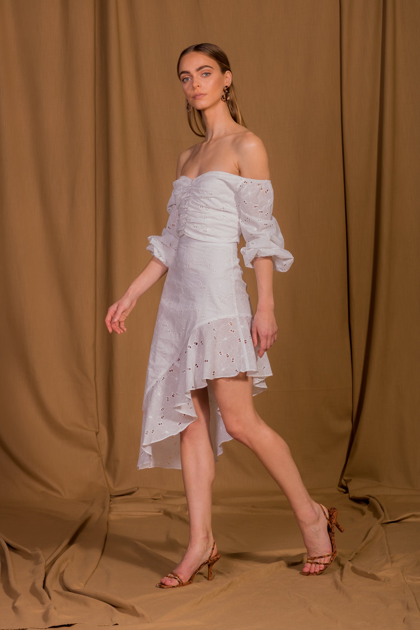 saint-mojavi - La Flamenco Eyelet Ruffle Skirt - SAÏNT MOJAVÏ -
