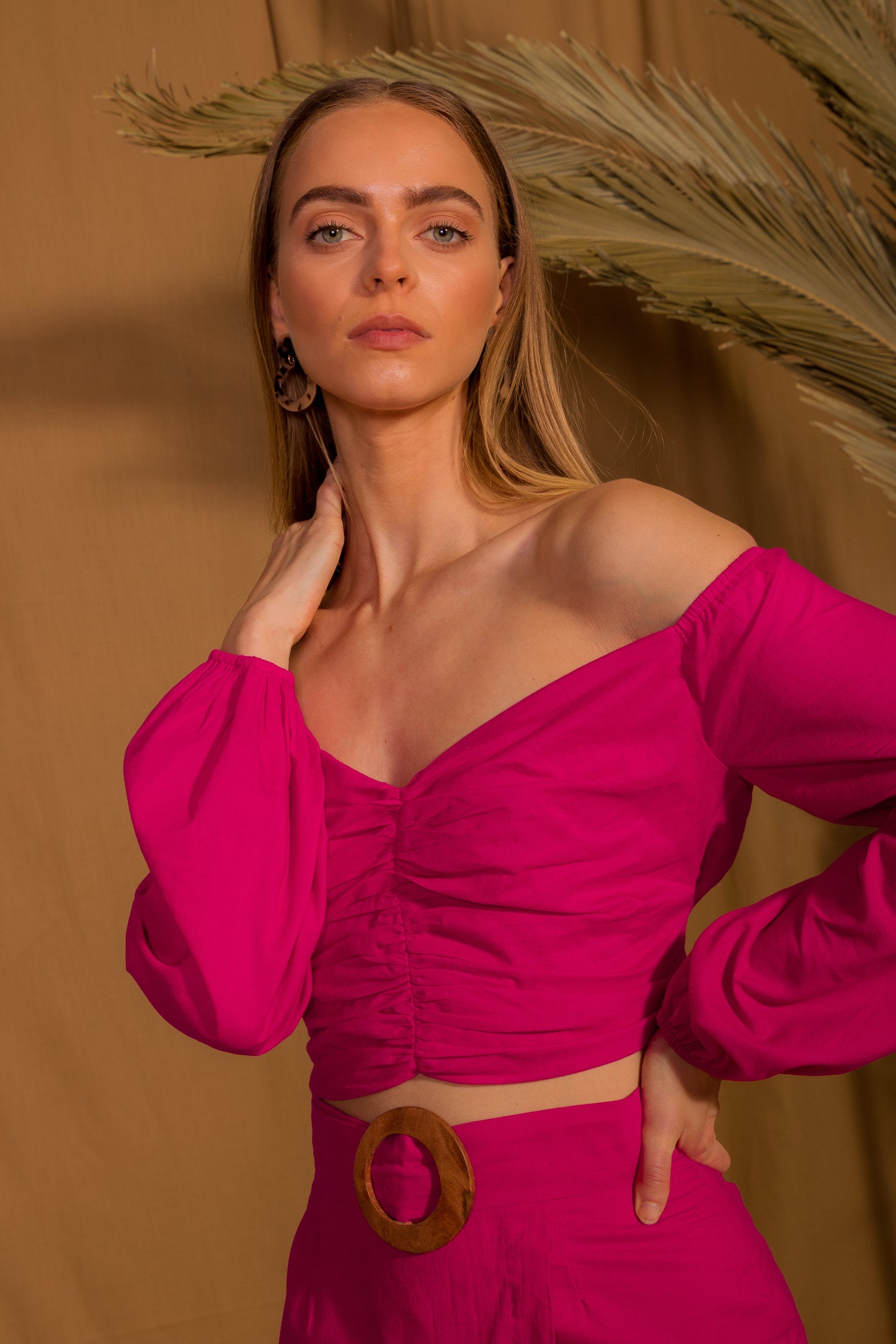 saint-mojavi - Jaipur Off The Shoulder Top - SAÏNT MOJAVÏ -