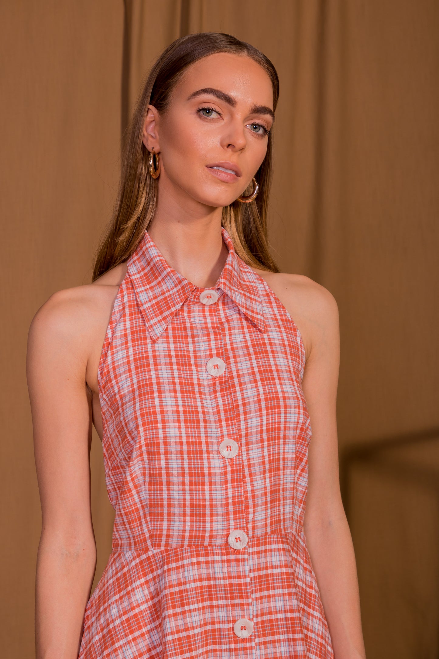 saint-mojavi - Cartagena Collar Halter Dress - SAÏNT MOJAVÏ -