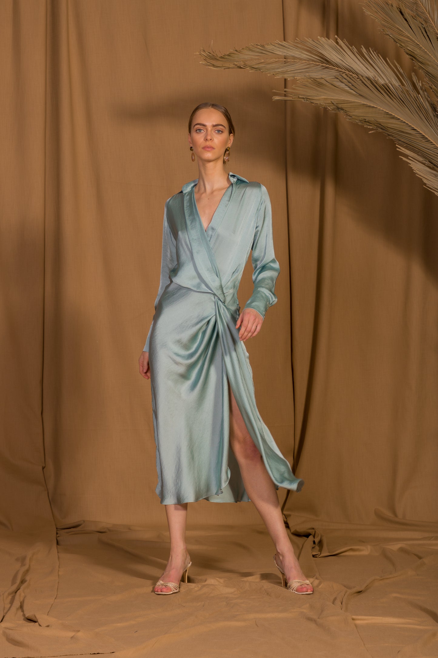 saint-mojavi - Maharaja Wrap Dress - SAÏNT MOJAVÏ -