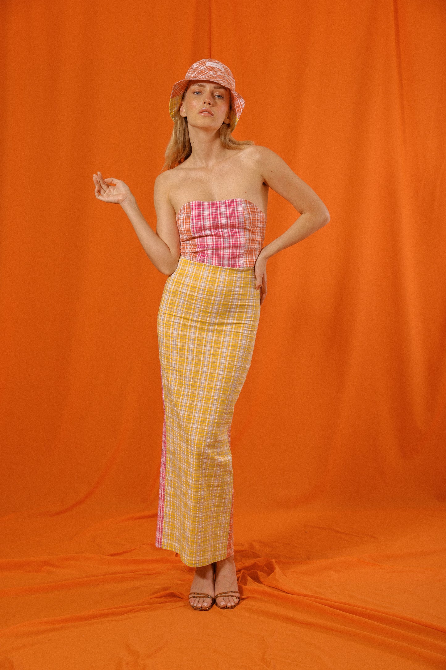 Tube Seersucker Dress