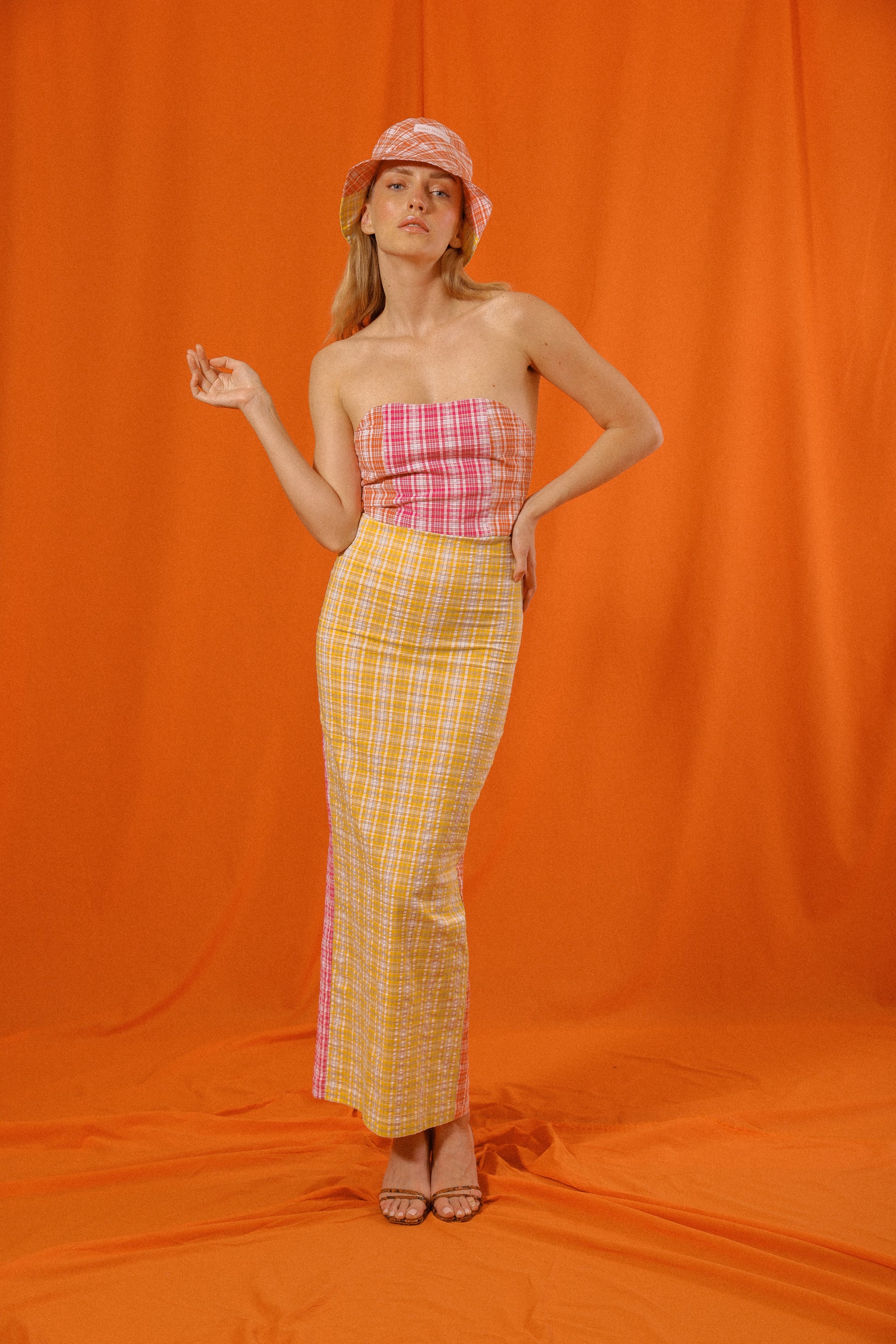 Tube Seersucker Dress